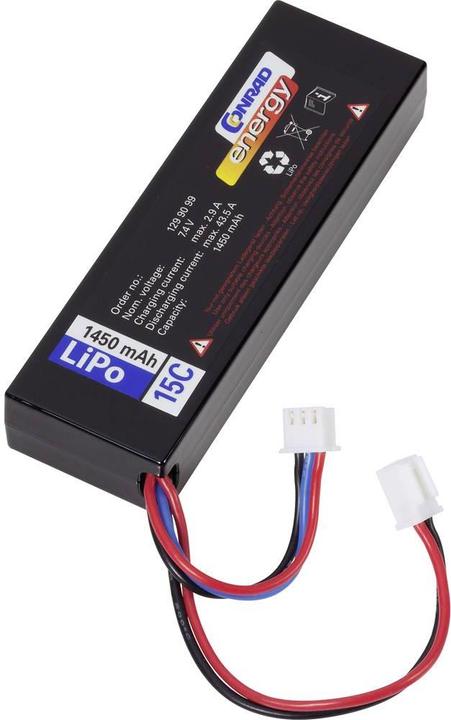 Conrad energy Model battery pack (LiPo) 7.4 (7.40 V, 1450 mAh)