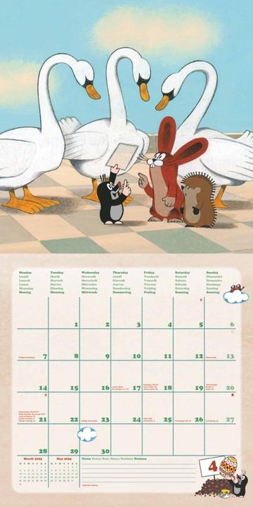 Produktbild Der kleine Maulwurf 2025 - Wand-Kalender - Broschüren-Kalender - 30x30 - 30x60 geöffnet - Kinder-Kal (30 x 30 cm, Harter Einband, Deutsch)