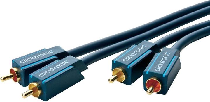 Produktbild clicktronic Stereo-Audiokabel (0.50 m, Cinch)
