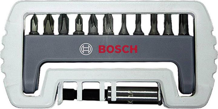 Actual product image Bosch Professional Zubehör 11-piece screwdriver bit set including bit holder, PH, PZ, T, 25 mm (PH2, PZ2, PH1, T10, T15, PZ1, T20, PH3, PZ3, T25, T30)
