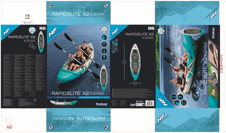 Actual product image Bestway Hydro-Force Kayak Set Rapid Elite X2 312 x 98 x 44 cm (2 pers.)