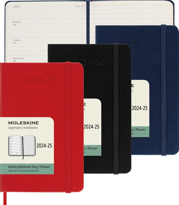 Actual product image Moleskine Student Agenda Hard Cover Weekly Notebook (9 x 14 cm, Hardcover, English)