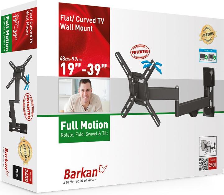 Actual product image Barkan Wh 2400 (Wall, 43", 30 kg)