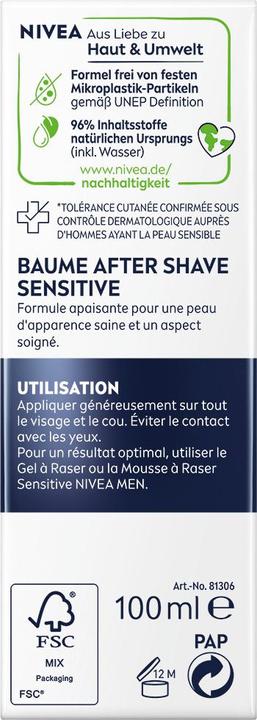 Produktbild NIVEA Sensitive After Shave Balsam (Balsam, 100 ml)