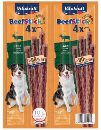 Produktbild Vitakraft Leckerli Beef-Stick Wild, 4 x 4 Stk. (Adult, 4 Stk., 192 g)