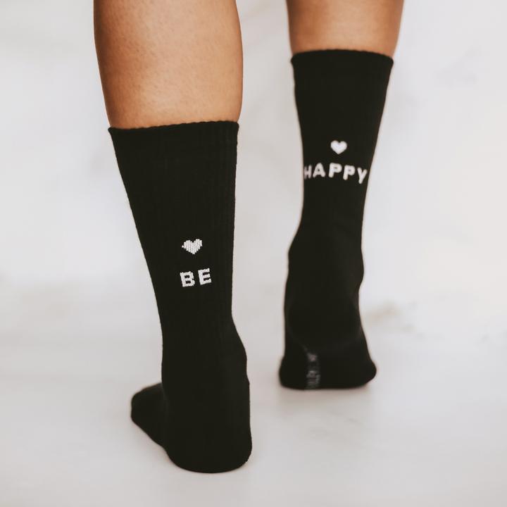 Produktbild Eulenschnitt Socken be happy 39-42 schwarz - von (39 - 42)