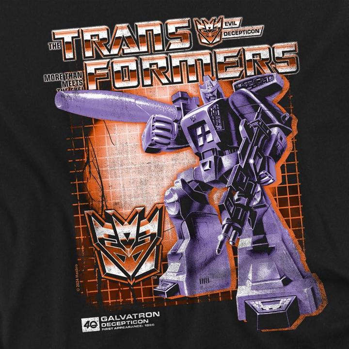 Actual product image Transformers Mens Galvatron Box 40th T-Shirt (M)