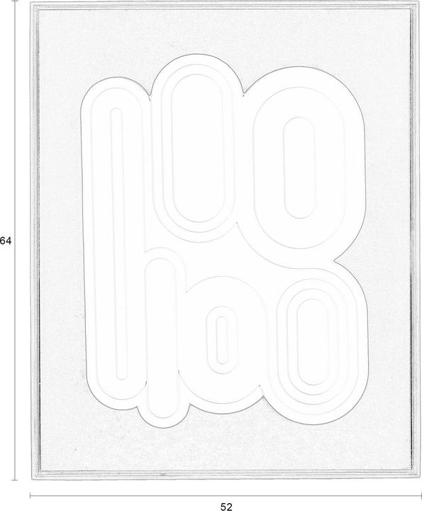 Produktbild Zuiver August Wall Art Black/White