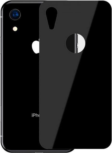 Actual product image Baseus iPhone Xr 03 mm Full coverage curved TGlass rear ProtectorBlack (1 Piece, Apple iPhone XR)