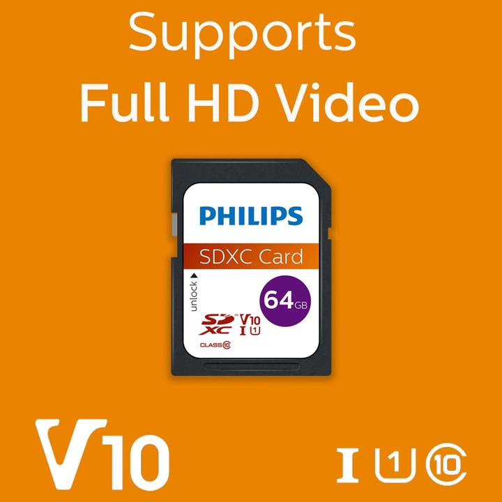 Produktbild Philips FM64SD55B (64 GB, SDXC, U1, UHS-I)