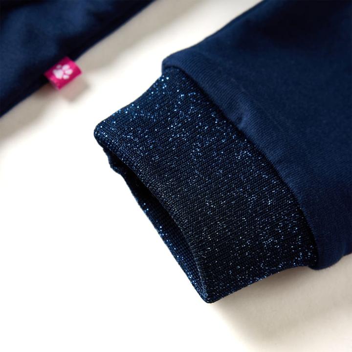 Immagine prodotto VidaXL Vestito da bambino con maniche lunghe blu navy 128,Materiale: 95 (128)