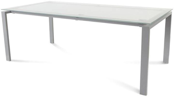Actual product image Rocada Total desk WxDxH 200x100x73cm grey frame satin glass top (200 x 100 x 73 cm)