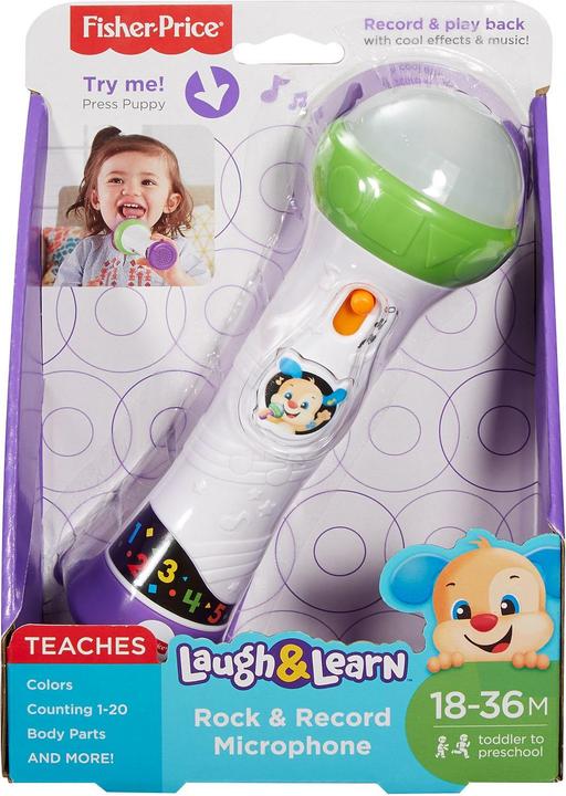 Actual product image Fisher-Price Laugh & Learn Rock & Record Microphone (German)