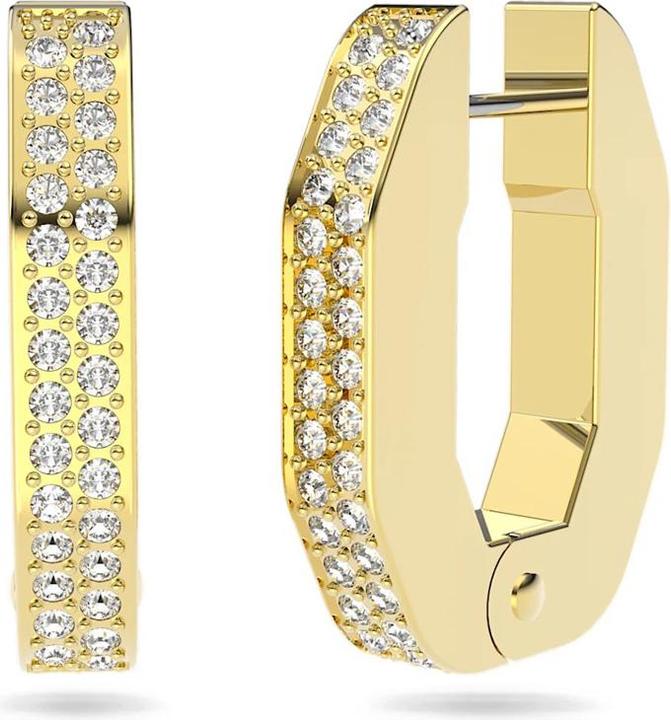 Actual product image Swarovski Dextera Octagonal Hoop Earrings (Swarovski Metal)