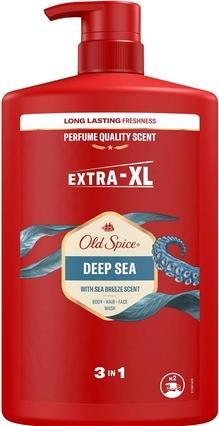 Old Spice Shampoo & Body Wash Deep Sea Haarshampoo (1000 ml, Flüssiges Shampoo)