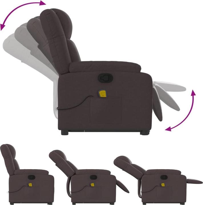 Produktbild VidaXL Massagesessel mit Aufstehhilfe Stoff