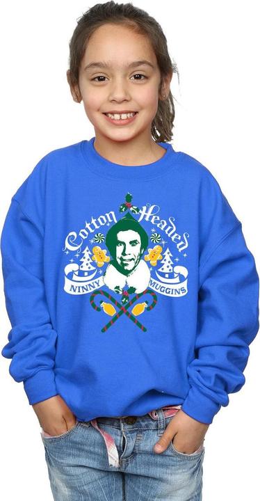 Actual product image Elf Girls Headed Ninny Muggins Sweatshirt (116)