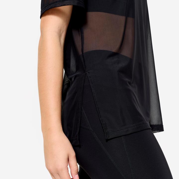 Immagine prodotto Domyos T-Shirt Damen Netz locker - schwarz (L)