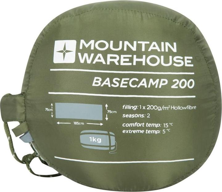 Immagine prodotto Mountain Warehouse Basecamp 200 Estate Sacco a Pelo (185 cm)