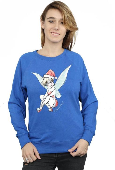 Actual product image Disney Womens/Ladies Tinkerbell Christmas Fairy Sweatshirt (M)