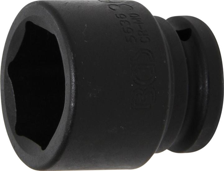 BGS Kraft-Steckschlüssel-Einsatz Sechskant | Antrieb Innenvierkant 20 mm (3/4") | SW 36 mm (36 mm)