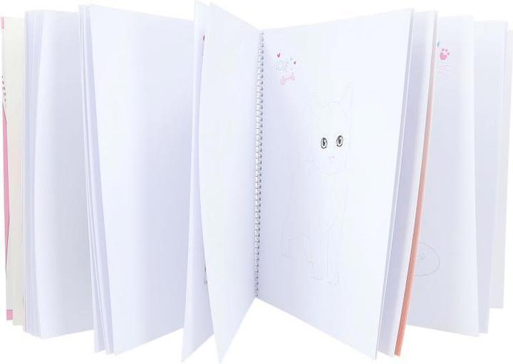 Immagine prodotto Depesche Libro degli adesivi Libro da colorare Crea il tuo Kitty TopModel