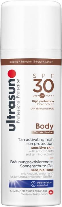 Image du produit Ultrasun Activateur de bronzage pour le corps (Gel solaire, SPF 30, 150 ml, 225 g)