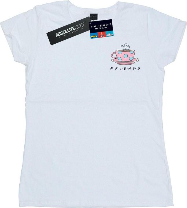 Actual product image Friends Womens/Ladies Coffee Cup Breast Print Cotton T-Shirt (M)