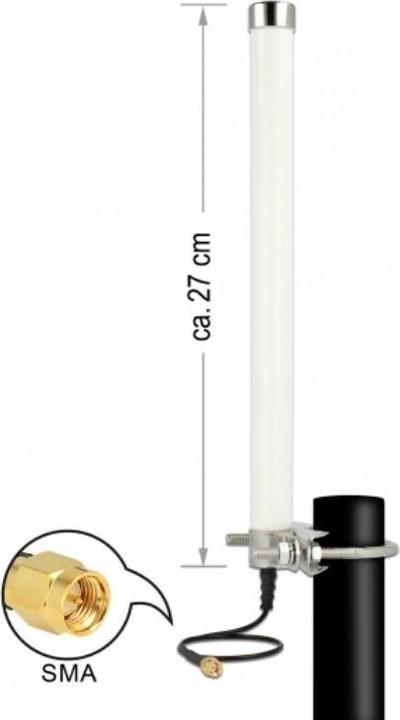Produktbild Delock LTE/HSPA/GSM Antenne, SMA-Stecker (Lora, WLAN, GSM)