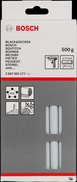 Actual product image Bosch Professional Zubehör BOSCH glue sticks, grey