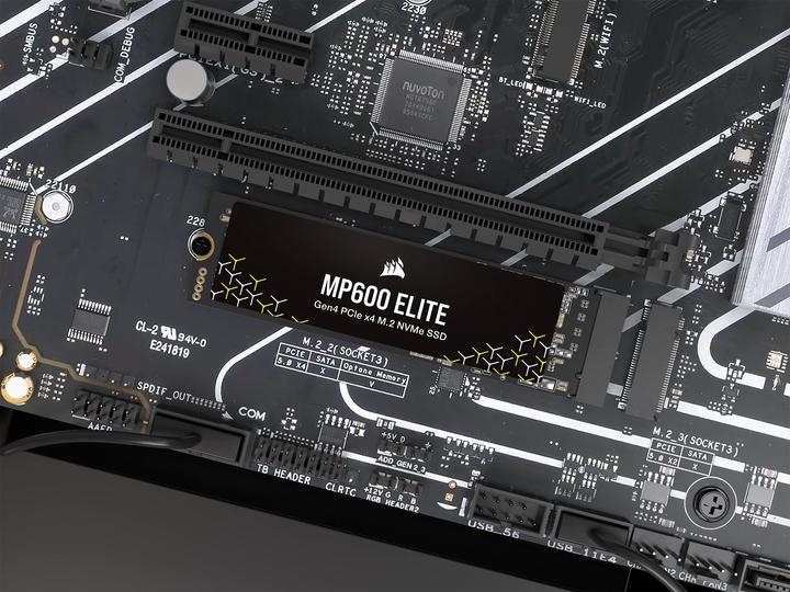 Produktbild Corsair MP600 ELITE 4TB NVMe PCIe M.2 SSD (no heatsink) (4000 GB, M.2 2280)