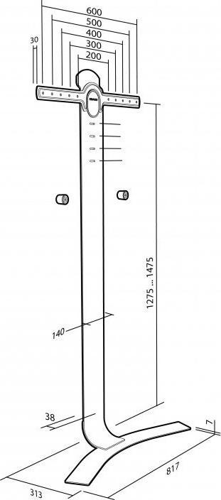 Actual product image Erard Standit 600 (Ground, 75", 45 kg)