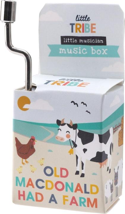Activity Board Old Macdonald Had A Farm, nursery rhyme, music box, hand crank
