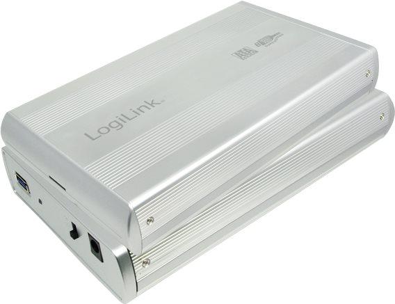 LogiLink Contenitore per disco rigido 3,5" S-ATA USB 3.0 in alluminio, argento (3.5")