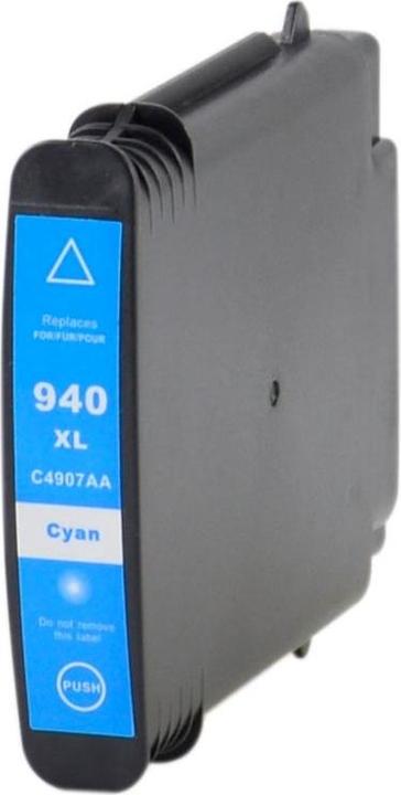 Actual product image Hermex Compatible Replacement Cartridges HP 940XL C 4907 AE Level Chip cyan 28ml (C)