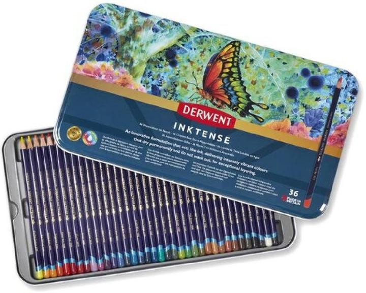 Immagine prodotto Derwent Matite acquerellabili permanenti Inktense (Multicolore, multicolore, 36 x)