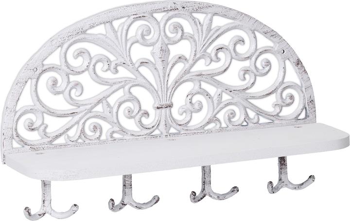 Actual product image Relaxdays Hallway Coat Rack with Shelf, Antique Design