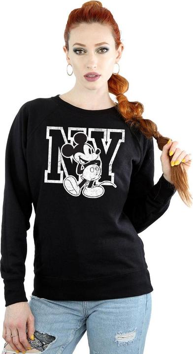 Actual product image Disney Womens/Ladies Mickey Mouse NY Kicking Sweatshirt (L)