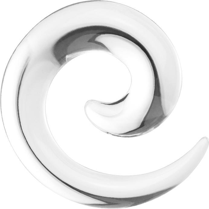 Star Piercing Dehnspirale transparent (ohne Messing, Acryl)