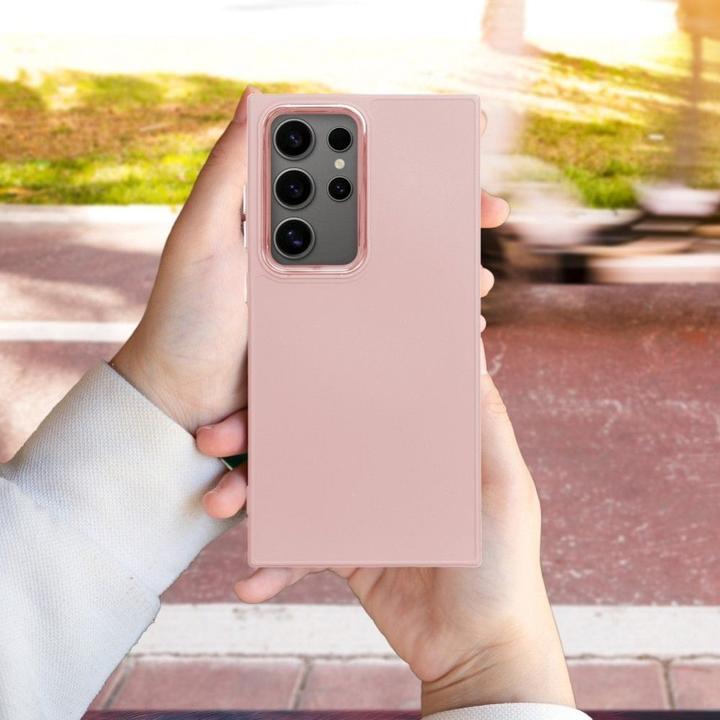 Image du produit OEM Back panel cover FRAME Case for SAMSUNG S24 Plus powder pink (Samsung Galaxy S24+)