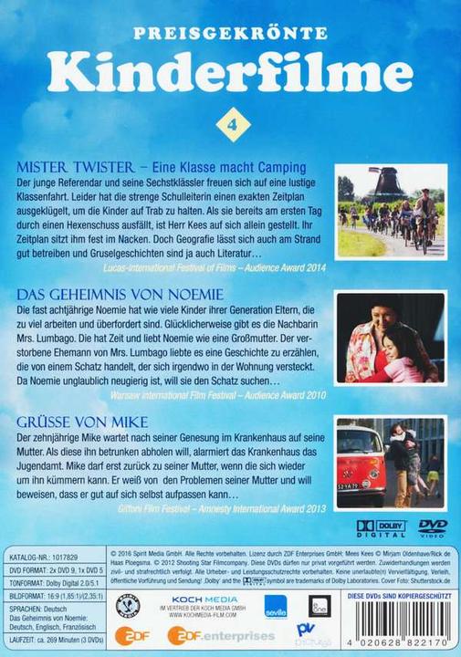 Image du produit Plaion Films pour enfants primés 4 (DVD, 2016, Allemand)