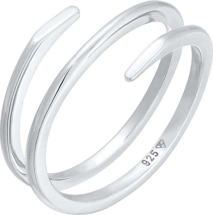 Actual product image Elli Geo, Twisted, Wrap Ring (58, 925 Silver)