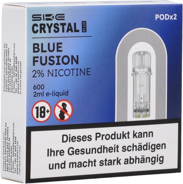 Image du produit SKE Crystal Plus Blue Fusion - Recharge pour E-Pod - 2 pcs. à 2 ml