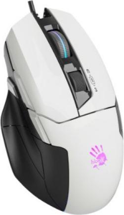 Actual product image A4Tech Bloody W70 Max Activated, RGB podsvícená herní myš, 12000 DPI, USB, bílá (Cable)