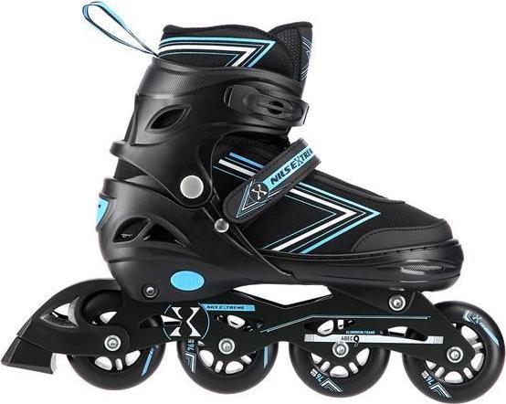 Image du produit Nils Riedučiai/ledo ritulio pačiūžos Extreme NH11912 juodi-mėlyni - PU70 mm/82A (S 31-34) (33)