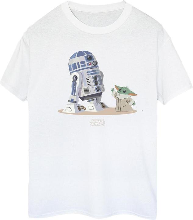 Immagine prodotto Star Wars The Mandalorian R2D2 And Grogu Maglietta Ampia Donna (S)
