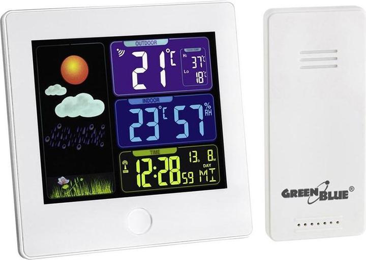 Actual product image Greenblue Weather Station Wireless DCF GB521W Radio Hygrometer