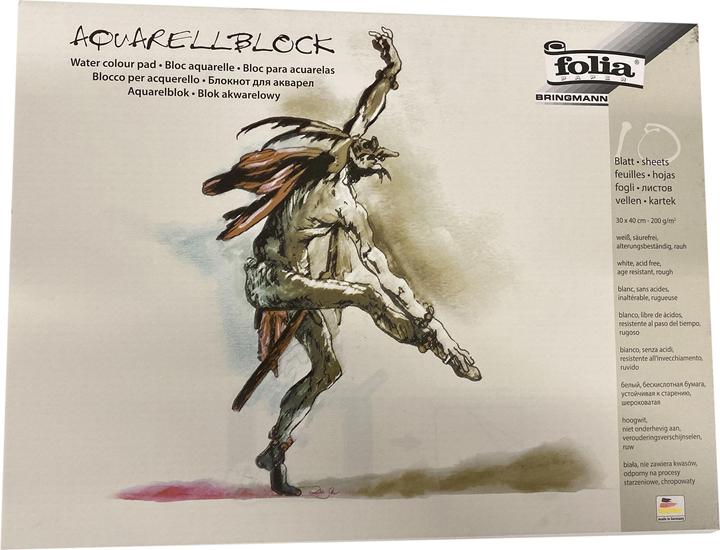 Actual product image Folia Watercolour Block (30 x 40 cm, Hardcover)