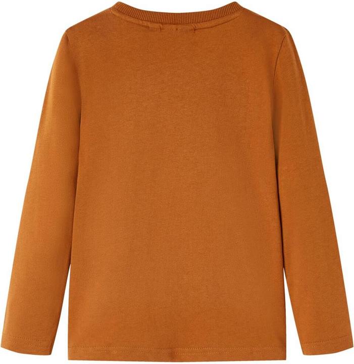 Actual product image VidaXL Children's long-sleeved shirt cognac 104,Material: 100 (104)