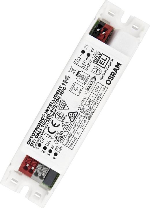 Osram OPTOTRONIC Intelligent power supply/driver DALI 10/220-240/700 NFC dimmable Made in Europe